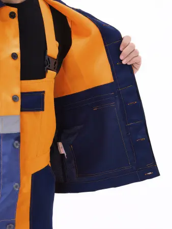 Костюм СКАНДИН с ПК (оранжевый/т.синий)