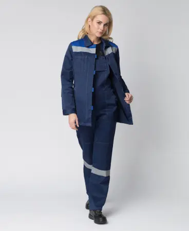 Костюм ВЕСНА-2 СОП NEW женский с ПК (т.синий/васильковый) Костюм ВЕСНА-2 СОП NEW женский с ПК (т.синий/васильковый)