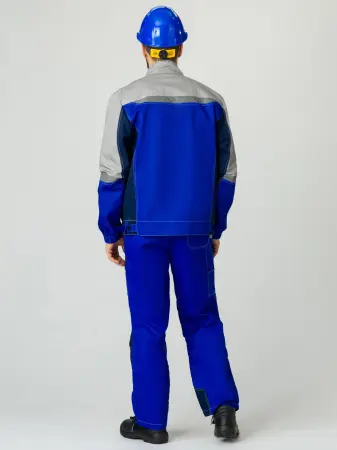 Костюм ФОРМУЛА с БР (васильковый/т.синий/св.серый)