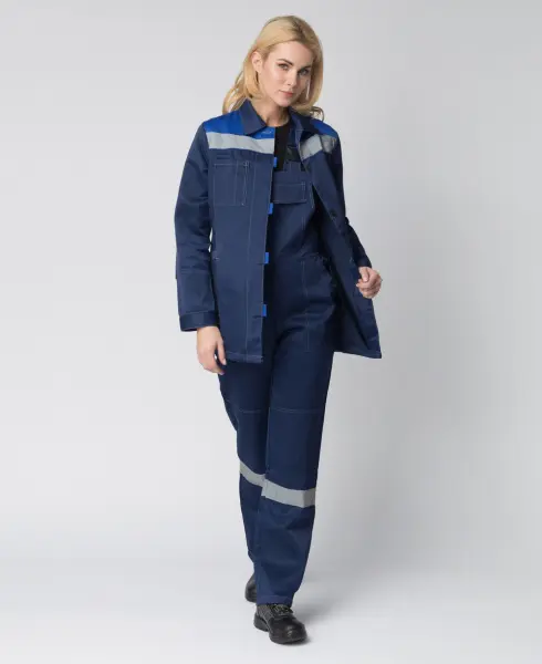 Костюм ВЕСНИС-2 СОП женский с ПК (т.синий/васильковый)