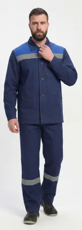 Костюм ЗЕНК-1 СОП с БР (т.синий/васильковый)