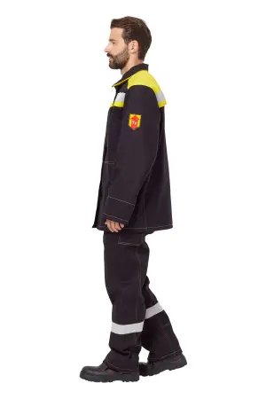 Костюм сварщика ФАЙМЕР 2 с БР (черный/желтый)