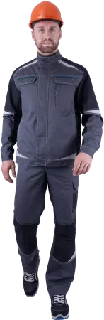 Куртка ТУРБО SAFETY (серый/т.серый)