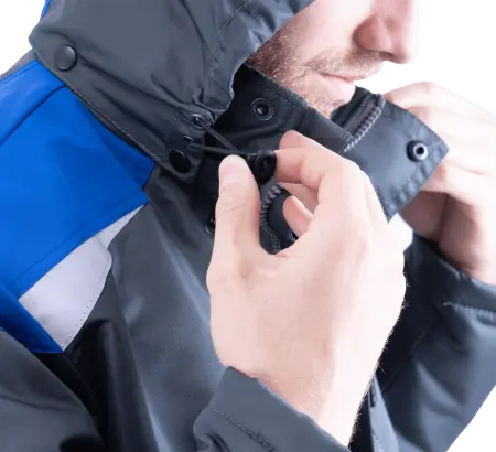 Куртка ШТУРМАН демисезонная (серый/васильковый)