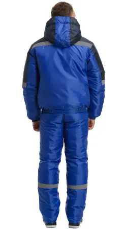 Куртка RONTA KR634 зимняя (т.синий/васильковый)