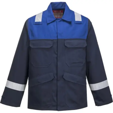 Куртка PORTWEST FR55 антистатическая огнеcтойкая (т.синий/синий)