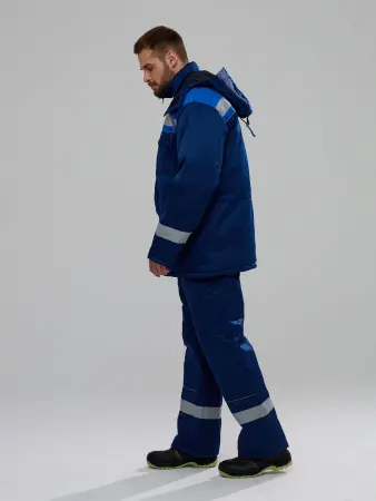 Костюм БУРЯ зимний с ПК (т.синий/васильковый)