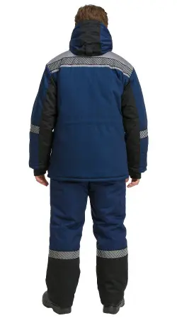 Костюм RONTA KS581 зимний с СОП (т.синий/серый/черный)