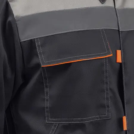 Костюм ДОН с БР (т.серый/св.серый/оранжевый)