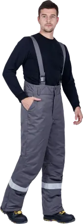 Костюм ЭЛЕКТРОСТОП ТЕРМО ЗЭТВ 62.5 зимний с БР (серый/красный)