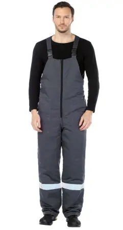 Костюм ТИМБЕР РФ зимний с ПК (т.серый/красный)