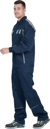 Костюм КОНФОРМ ИМПОРТ с БР (т.синий/серый)