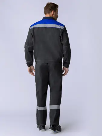 Костюм ЛИПЕЦК СОП с ПК (т.серый-меланж/васильковый) Костюм ЛИПЕЦК СОП с ПК (т.серый-меланж/васильковый)