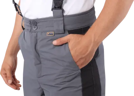 Брюки ХАЙ-ТЕК зимние (серый/черный)