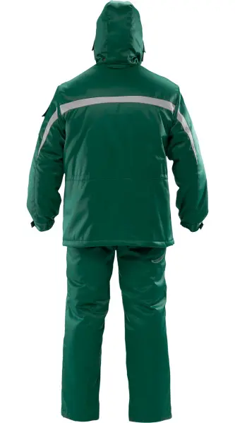Костюм ИНЕЙ зимний с ПК (зеленый/серый)