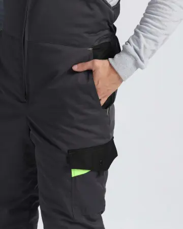 Костюм ХОВАРД зимний с ПК (т.серый/черный/лимонный)