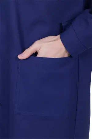 Халат ДИАГОНАЛЬ (синий)