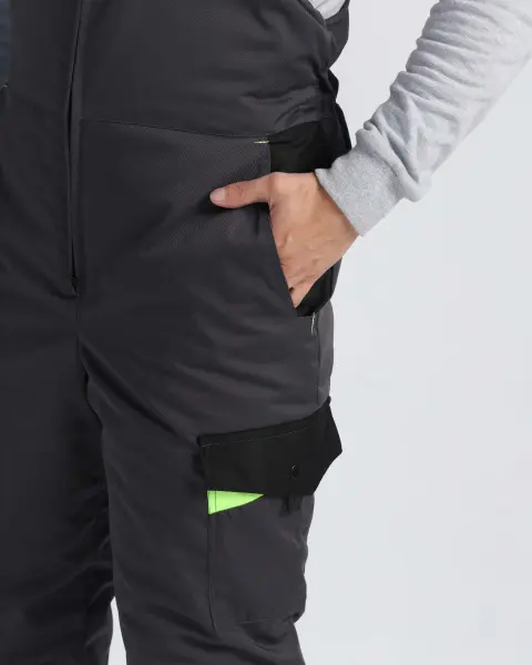 Костюм ХОВАРД зимний с ПК (т.серый/черный/лимонный)