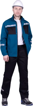 Куртка СТРОНГ ИМПОРТ (бирюзовый/черный)