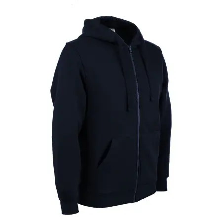 Толстовка REDFORT 281 с капюшоном на молнии (т.синий)