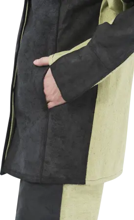 Костюм сварщика комб. 2 кл.защиты с БР (хаки/черный)