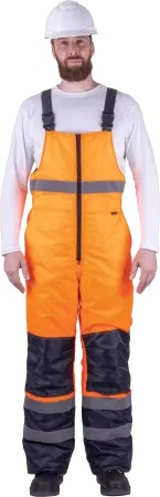 Костюм БРАЙТ зимний с ПК (оранжевый/синий)