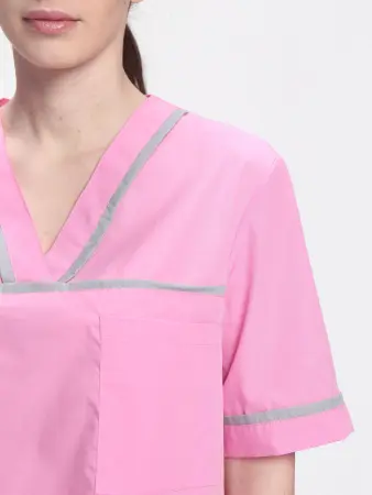 Костюм ИРИС женский с БР (ярко-розовый/серый) женские медицинские