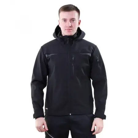 Куртка BRODEKS софтшелл KS 207 (черный)