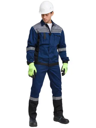 Костюм RONTA KS262 СОП с ПК (т.синий/серый/черный)
