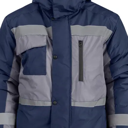 Костюм ФРЕЙЗЕР с ПК утепленный (т.синий/серый)