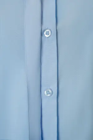 Рубашка КОТПРОФИ КЛАССИК (KOTPROFI CLASSIC) женская удлинённая (синий)