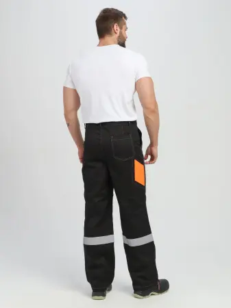 Костюм ВИВАТ-1 ПРЕМИУМ СН МВО с БР (черный/оранжевый)