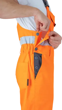 Костюм РЕФЛЕКТ-2 сигнальный с ПК (оранжевый/серый)
