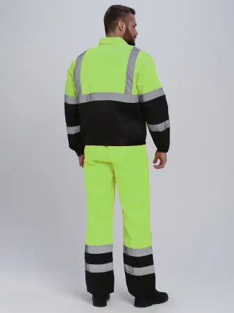 Костюм ЯРКСИОН-2 СОП К. сигнальный с ПК (желтый/черный)