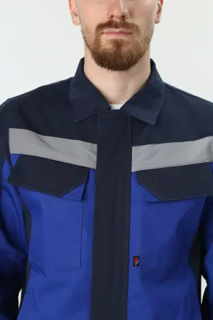 Костюм ВИРАЖ-1 с БР (т.синий/васильковый)