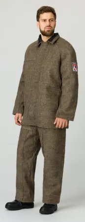 Костюм суконный с БР (коричневый)