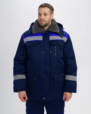 Костюм ТИТАН-УЛЬТРА CH зимний с ПК (т.синий/васильковый)