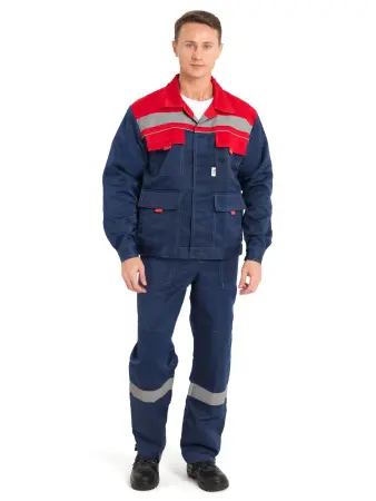 Костюм НОВА с СОП с П/К (синий/красный)