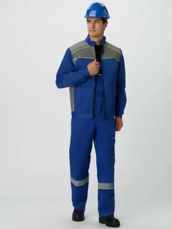 Костюм ПРАКТИК СОП с ПК (васильковый/серый)