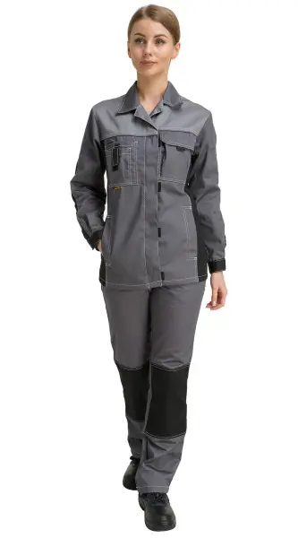 Костюм RONTA KS215 женский с ПК (т.серый/серый/черный) Костюм RONTA KS215 женский с ПК (т.серый/серый/черный)