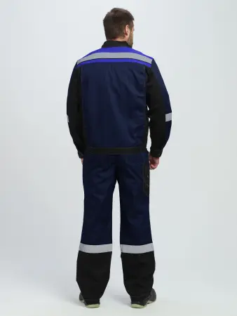 Костюм ВИВАТ-1 ПРЕМИУМ СН МВО с БР (т.синий/черный/васильковый)