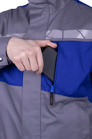 Куртка СТРОНГ ИМПОРТ (серый/васильковый)