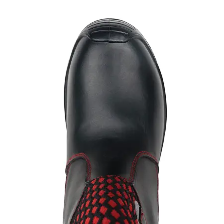 Сапоги ЛИДЕР ИМПОРТ 8762-1РНМ-1 ПУ/Резина шерст.мех с КП (красный/черный)