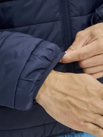 Куртка ДЕМИ стеганая зимняя (т.синий)