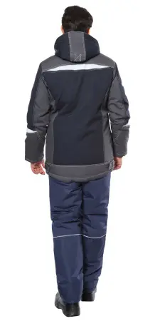 Куртка СИРИУС-ОЗОН зимняя (синий/серый)