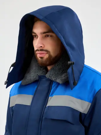 Костюм ТРУЖЕНИК-УЛЬТРА-2 СОП зимний с ПК (т.синий/васильковый)