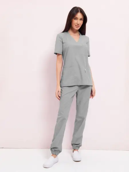 Костюм МАРТА женский с БР (серый) женские медицинские