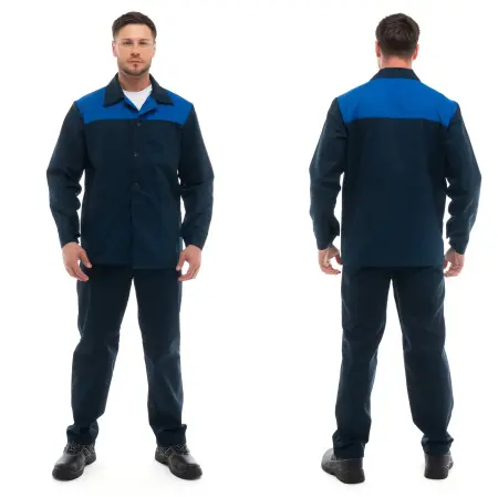 Костюм СПЕЦИАЛИСТ ЛАЙТ с БР (т.синий/васильковый)