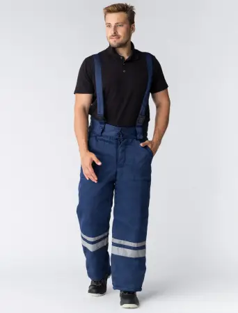 Костюм ГОРИЗОНТ-ЛЮКС зимний с БР (т.синий/васильковый)