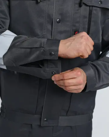 Костюм НЕЙЧ-2 СОП К. с капюшоном с ПК (т.серый/св.серый)